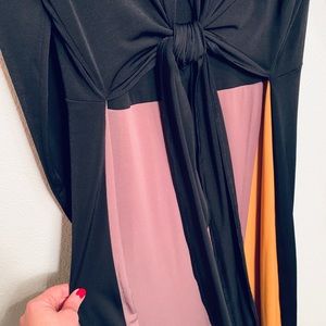 NWT Zara Tri-color Midi-Dress